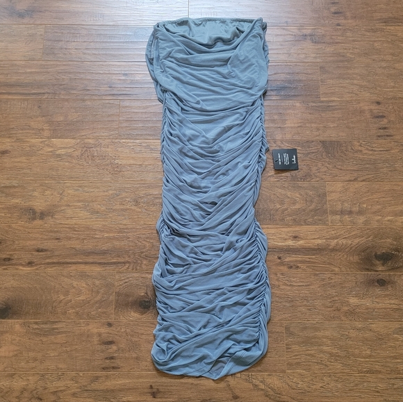 Lulus Ruched Dress - Picture 3 of 9